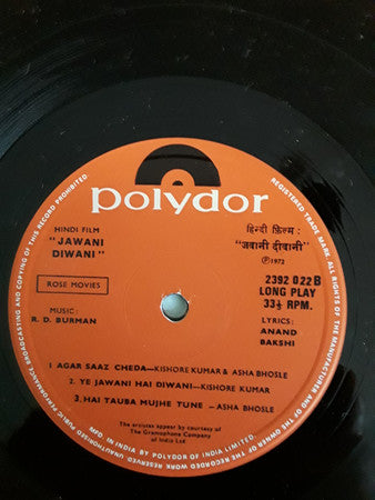 R. D. Burman - Jawani Diwani (Vinyl)