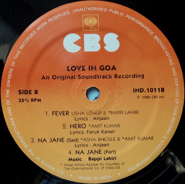 Bappi Lahiri - Love In Goa (Vinyl)